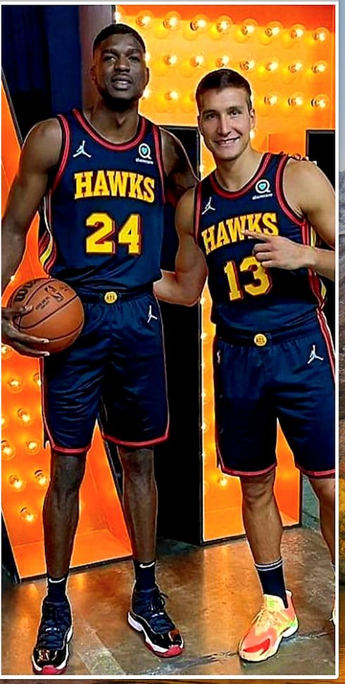 Bogdan Bogdanovic Basketball Paper Poster Hawks 5 - Bogdan