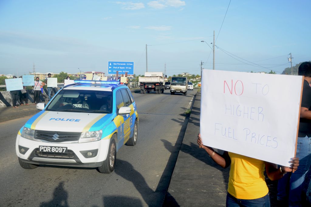 Lukewarm response to UNC gas hike protest Trinidad Guardian