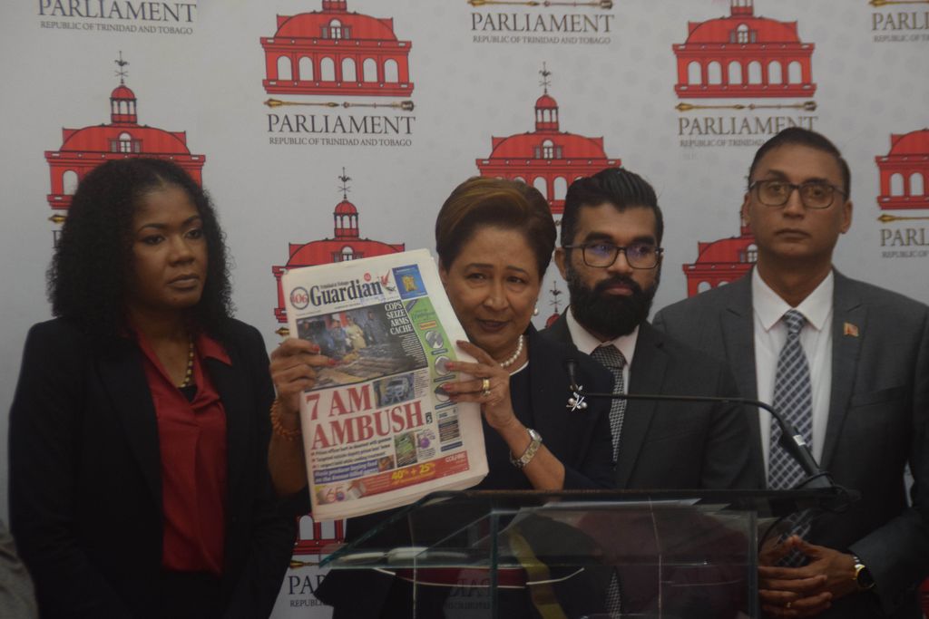 Kamla Wants Pm To Take Over From Hinds As He Skips Anti Crime Talks