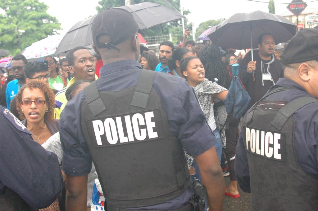 Night in jail for 2 protesting students - Trinidad Guardian