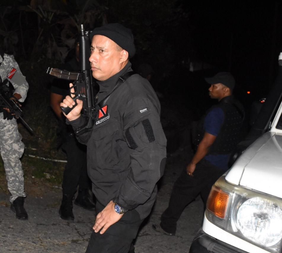 Police Commissioner Gary Griffith during “Operation Strike Back” in March last year.