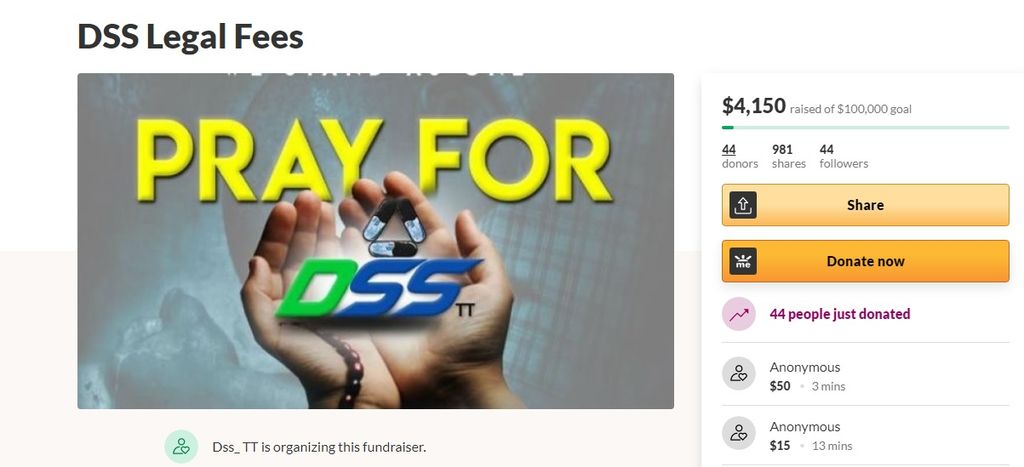 Gofundme Set Up For Dss To Assist With Legal Fees Trinidad Guardian