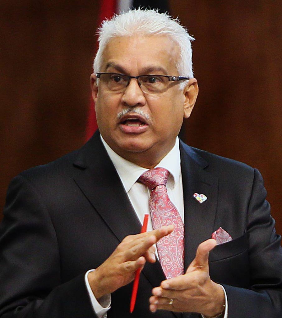 Terrence Deyalsingh  Minister of Health.