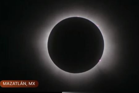 Total solar eclipse makes landfall in North America over Mexico ...