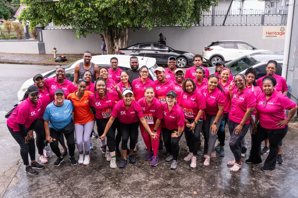 Flow’s staff members gear up before the Scotiabank Women Against Breast Cancer 5K on Saturday, October 5, 2024. [Image courtesy FLOW]