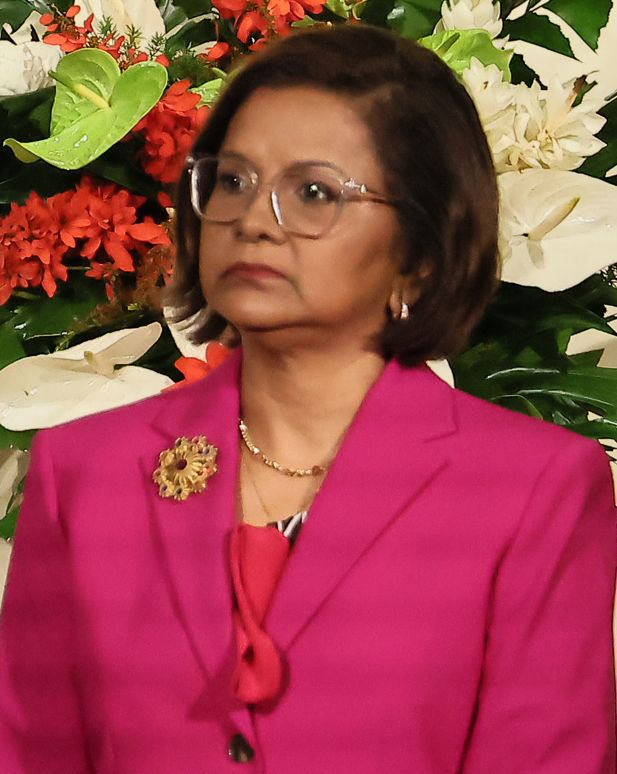 President Christine Kangaloo.