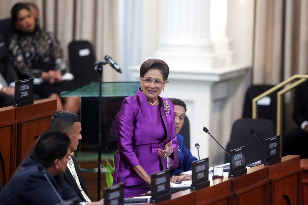 FILE - FILE - Prime Minister Kamla Persad-Bissessar SC MP, during a sitting of Parliament in May 2025. [Image courtesy Kamla Persad-Bissessar via Facebook]