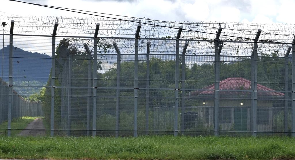 A view of  the Maximum Security Prison from the Churchill-Roosevelt Highway in Arouca.