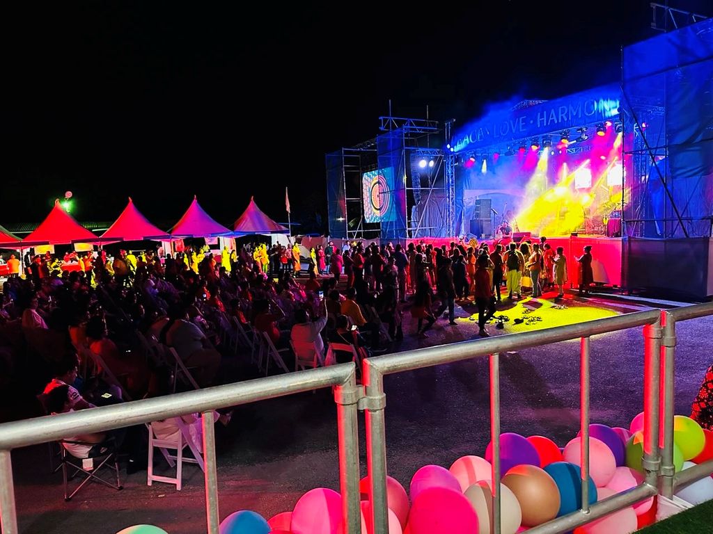 A section of the crowd at a previous Hari Fest celebration.