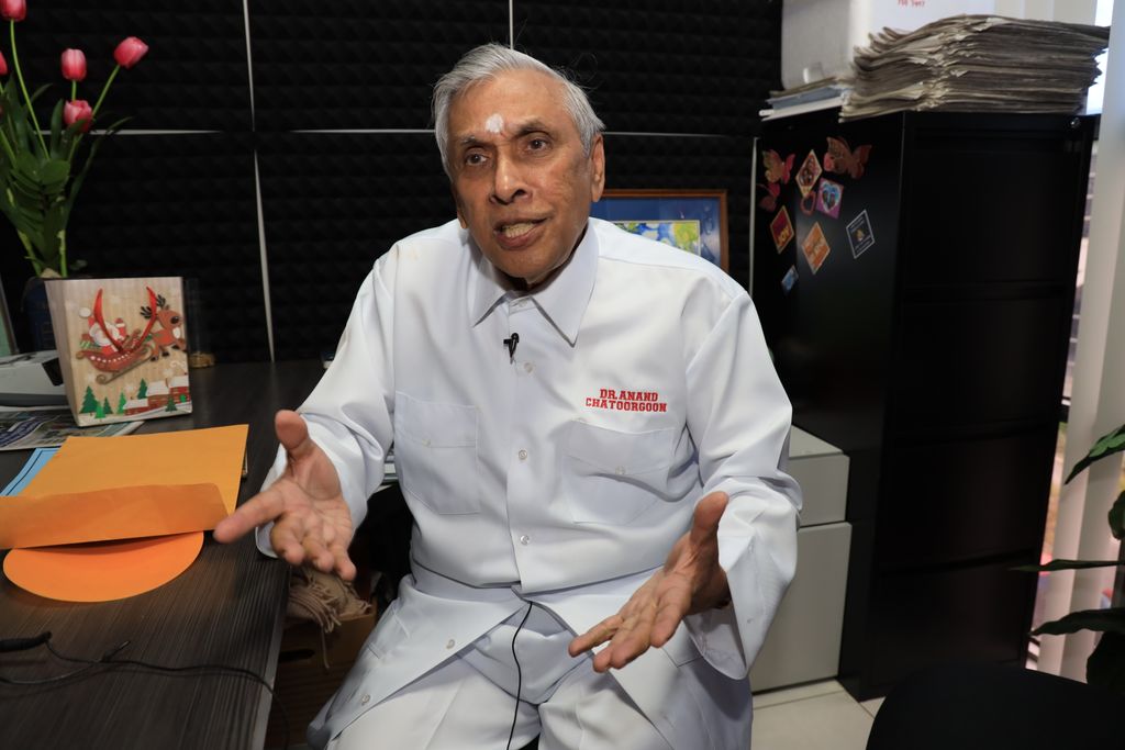 South West Regional Health Authority director Dr Anand Chattergoon speaks with Guardian Media yesterday.