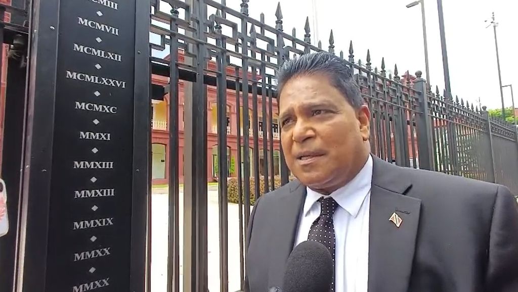 Minister of Energy, Dr Roodal Moonilal MP, speaks with Guardian Media about the OFAC licence for the Dragon Gas Project, on Friday 10 October 2025. [Image by KEJAN HAYNES]